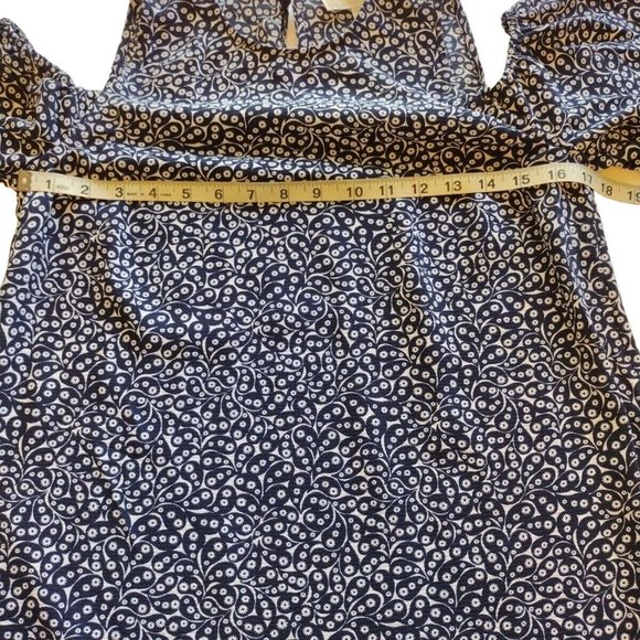 Michael Kors Top Womens Small Cold Shoulder Layered Sleeves - Picture 5 of 11